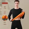 Conjunto de Ropa Interior Térmica Dorada de Terciopelo para Hombre Invierno 2026, Engrosado y Forrado de Felpa, de Manga Larga, Cuello Redondo, Resistente al Frío Conjunto Superior e Inferior