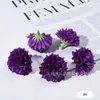 Novas Cabeças de Flores de Crisântemo Artificiais para DIY, Flores Falsas em Camadas, Acessórios Florais, Arranjo de Cena, Materiais de Flores Decorativas