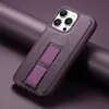 Adecuado para iPhone 17 Funda de Teléfono Móvil de Cuero Liso de Alta Calidad, Magnética Magsafe Apple 16 Correa de Muñeca de Cuerda Elástica 14 Funda