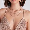 Collar de Diamantes Multicapa Super Flash de Alta Gama Europeo y Americano Cadena de Cuello Diseño Nicho Femenino Moda Lujo Cadena Corporal de Pedrería