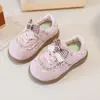 Zapatos de Caminar Lindos con Lazo para Niña Pequeña, Nuevo Estilo de Otoño, Suela Suave, Antideslizantes, Zapatos para Niños, Velcro, Transpirables, Zapatos Deportivos para Niños