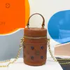 Bolso Cubo de la Fortuna Mini Vintage Bolso Cruzado Versátil de Moda Tendencia Bolso de Hombro Popular de Gama Alta Transfronterizo