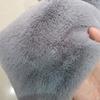 Tela de piel de conejo rex de imitación gruesa, tela de piel cifrada, muñeca de algodón, tela de peluche hecha a mano