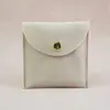 Bolsa de Microfibra para Joias, Bolsa de Veludo, Bolsa com Tampa Flip-Top, Bolsa Espessa de Veludo Dupla Face para Anéis e Colares, Bolsa de Veludo Personalizada com Botão de Pressão