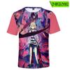 Angelsofdeath Periférico Estilo Coreano Casual 3D Camiseta de Manga Corta con Cuello Redondo para Mujer Moda al por Mayor Versátil