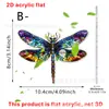 Nueva Hermosa Serie de Insectos Mariposa Acrílico 2D Colgante para Coche Mochila Decoración Colgante Accesorios de Exhibición