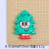 Expressão Fofa Desenho Animado de Natal Peças de Acessório DIY Cola de Creme Resina Peças Pequenas Material para Pingente de Sapato Crocs Kit