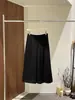 HOO Outono Novo Calças Femininas Minimalistas Casuais de Malha Nove Pontos Wide-Leg KB6217
