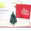 Suministros del Fabricante Árbol de Navidad Grande de Cedro Tarjeta de Navidad Pop-Up 3D Idea de Regalo Bendición Navideña