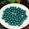 7mm coloridas alto brilho sem furo ABS polido em água imitação de pérola DIY superfície lisa redondas soltas contas podem