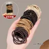 Elástico de borracha alta cor anel de toalha crianças e meninas rabo de cavalo lata corda de cabelo simples acessórios de cabelo corda para cocar cocar