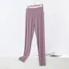 Novas calças modais de cintura alta para primavera e outono para mulheres, calças casuais largas de outono, leggings elásticos sem costura plus size