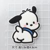 Desenhos animados ursinho Pooh Pacha filhote de cachorro macio silicone telefone capa remendo acessórios diy buraco sapatos saco material decorativo