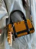 Bolso de Mano Boston Estilo Coreano Estampado de Leopardo Nicho para Mujer Verano 2025 Nuevo Bolso de Hombro Cruzado Retro Bolso Almohada