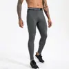 Pantalones de compresión deportivos personalizados para hombre para comercio exterior, de secado rápido, transpirables, de alta elasticidad, adecuados para correr, entrenamiento físico y como pantalón de longitud nueve puntos