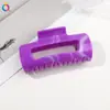Pinza para el pelo grande de alta gama con forma de arco pintada con spray UV Qiyue para mujer, adecuada para recogidos en la parte posterior de la cabeza, pinza de tiburón accesorio para el pelo al por mayor
