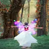 Alas decorativas para niños y adultos de nueva llegada transfronterizas con luces, accesorios para actuaciones de festival, alas de mariposa coloridas plegables