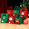 Bolsa de Regalo de Fieltro Navideño Bolsa de Manzana para Nochebuena Caja de Empaque de Regalo de Dulces Navideños de Mano Caja de Regalo de Manzana de la Paz