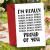 Compra directa transfronteriza: orgulloso de ti, tarjetas de ánimo y aplausos, felicitaciones motivacionales, regalos de celebración, sobres interactivos, tarjetas de felicitación