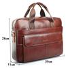 Pasta de negócios masculina couro de vaca real bolsa de computador de escritório camada de cabeça couro de vaca bolsa de arquivo A4 bolsa de moda bolsa transversal para sair