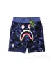 Pantalones Cortos Casuales de Verano con Estampado de Cabeza de Tiburón para Hombre Marca Trendy Transfronteriza Pantalones Casuales de Camuflaje Tejido de Rizo Pantalones Cortos de Alta Calidad