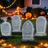 Cartão de Halloween transfronteiriço inserção gato preto personalizado lápide fantasma morcego elemento decoração de feriado logo de quintal personalizado