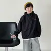 Ropa para Niños Tong Ku Estilo Otoño 2026 Estampado de Montaña Exterior Top para Niños Versátil con Capucha Ligero Impermeable Chaqueta Infantil Moderna