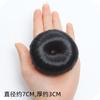 Accesorios para el cabello con cabeza de bola, rizador de pelo tipo donut, red roja con flor, anilla para el cabello, cabello trenzado esponjoso, tamaño grande y mediano, tamaño pequeño