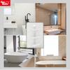 Estante de Almacenamiento para Baño con Ventosa Estante de Pared para Inodoro Baño Lavabo Acero Inoxidable Almacenamiento y Organización Sin Perforaciones