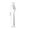 Juego de Cubiertos de Acero Inoxidable con Mango Cuadrado Engrosado, Diseño de Cubo de Agua, Cuatro Piezas Principales: Cuchillo para Bistec, Cuchara Principal para Cena, Tenedor, Cucharita