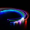 Tira de guía de luz de fibra óptica de plástico de alta temperatura, grado automotriz, ultrabrillante, 3.0 mm, 3.5 mm, blanco lechoso transparente, iluminada lateralmente, totalmente brillante