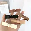 Estilo Japonés y Coreano Pinza para el Cabello de Lazo Simple Versátil Clip para Flequillo Elegante Clip Lateral Color Curry Popular en Internet Accesorios para el Cabello para Mujeres