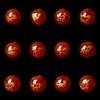 Ágata vermelha dourada doze signos do zodíaco 8-10mm pulseira faça você mesmo acessórios de joias de cristal contas soltas contas simples contas espaçadoras contas redondas