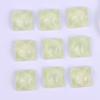 Estrella de 15 mm Brillo cuadrado agua corrugada DIY resina accesorios aretes accesorios para el cabello pasador joyería parche