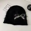 Gorro de Lã Tricotado Estilo Coreano Ins, Modelo Slouchy para Cabeça Grande, Chapéu Quente de Outono e Inverno, Chapéu com Proteção de Orelha contra Frio
