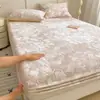 2026 Nuevo Estilo Fresco Floral en Relieve Espeso Sábana de Leche Terciopelo Impresa Tridimensional