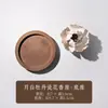Porta incienso de loto de porcelana blanca pellizcado a mano con base de madera maciza, nuevo estilo chino, porta incienso de varilla, adorno para mesa de té Zen, quemador de incienso