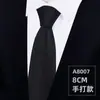 Gravata com Zíper para Pessoas Preguiçosas Sem Dar Nó para Casamento de Homem, Noivo e Padrinho Roupa Formal de Negócios 8cm Listras Pretas Vermelhas Azuis
