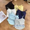 Camisola tipo corbata de estilo chica picante con sujetador incorporado, sin espalda, corte ajustado, adelgazante, moderna, top corto versátil