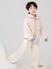 Pijama para Niños Otoño e Invierno Nueva Ropa de Casa Infantil Forro Polar y Engrosado Niños Medianos y Grandes Niñas Pequeñas Traje Térmico de Terciopelo Austriaco