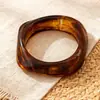 Venta Directa de Fábrica de Acrílico de Qingdao Pulsera de Nuevo Patrón de Mármol Estilo Europeo y Americano Pulsera Irregular de Venta Caliente Transfronteriza