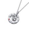 Fabricante Directo Collar Personalizado de Acero Inoxidable con Nombre en Letra Inglesa, Colgante de Cadena para Clavícula de Acero de Titanio para Mujeres