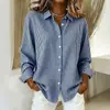 Estilo Europeo 2026 Nueva Versátil Camisa de Cuadros de Manga Larga con Solapa para Mujer Moda Tendencia Cuatro Estaciones Europea y Americana Ropa para Mujer