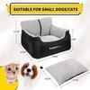 Transportín para Coche Invierno Cálido Gato Perro Pequeño Asiento de Coche para Perro Artefacto para Coche para Perro Almohadilla para Coche para Mascota Gato