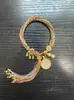 Cuerda Colorida Estilo Tíbet con Ocho Deidades Guardianas, Pulsera Thangka, Pulsera del Año Zodiacal, Cuerda Roja, Pulsera Tejida de Cuerda Unisex