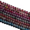 Cuentas de Cristal Fantasma de Vidrio de Colores Accesorios para Joyería DIY Cuentas de Cristal con Agujero Recto Cuentas Semi-Terminadas Listas para la Venta