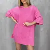 Camiseta de Manga Curta Lisa Cor Sólida Pura Algodão Verão Nova Estilo Americano Retrô Lavada Pesada Top Solto Moderno