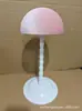 Soporte para peluca con forma de hongo, soporte para peluca, soporte para peluca, estante de almacenamiento con superficie de tela de encaje, soporte para peluca para hombres y mujeres