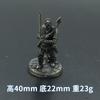 Cobre Blanco Arthur Soldado Rey Modelo Legendario Shogun Samurai Juguete Regalo Personalidad de Hombres Juego de Mesa Pieza de Ajedrez Adornos Auricular