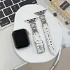 [Correa] Adecuada para Correa Apple S12Iwatch S10987Se Pulsera con Anillo de Mariposa Brillante
